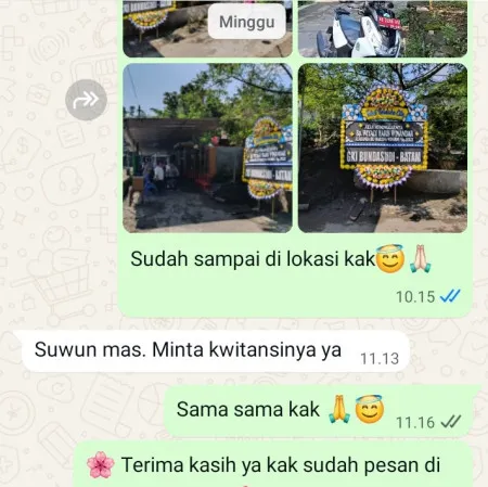 Pengiriman Papan Bunga Duka Bantargebang
