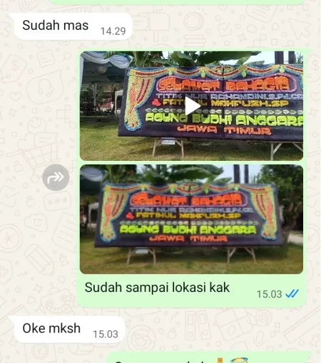 Pengiriman Papan Bunga Bantargebang