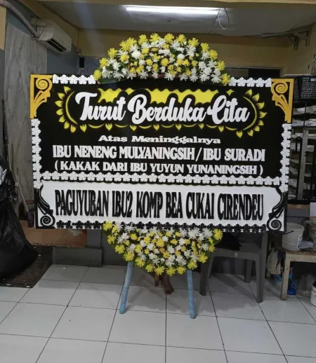 Papan Bunga Duka Bantargebang