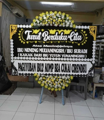 Papan Bunga di Bantargebang